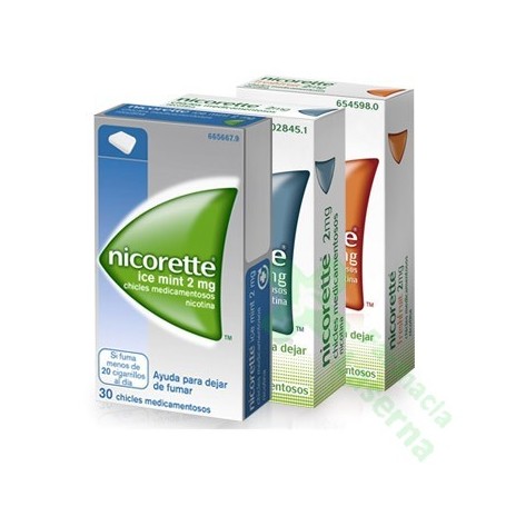NICORETTE ICE MINT 2 MG CHICLES MEDICAMENTOSOS, 105 CHICLES