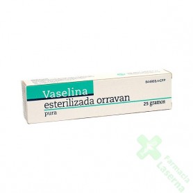 VASELINA ESTERILIZADA PURA ORRAVAN POMADA , 1 TUBO DE 18 G