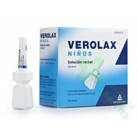 VEROLAX NIÑOS SOLUCION RECTAL, 6 ENEMAS DE 2,5 ML